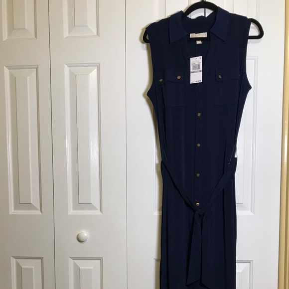 ❤️ SALE!! NWT! Michael Kors True Blue Maxi dress - Picture 2 of 5